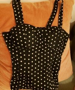 Sweet  Charlotte Russe zip up tank top size large.